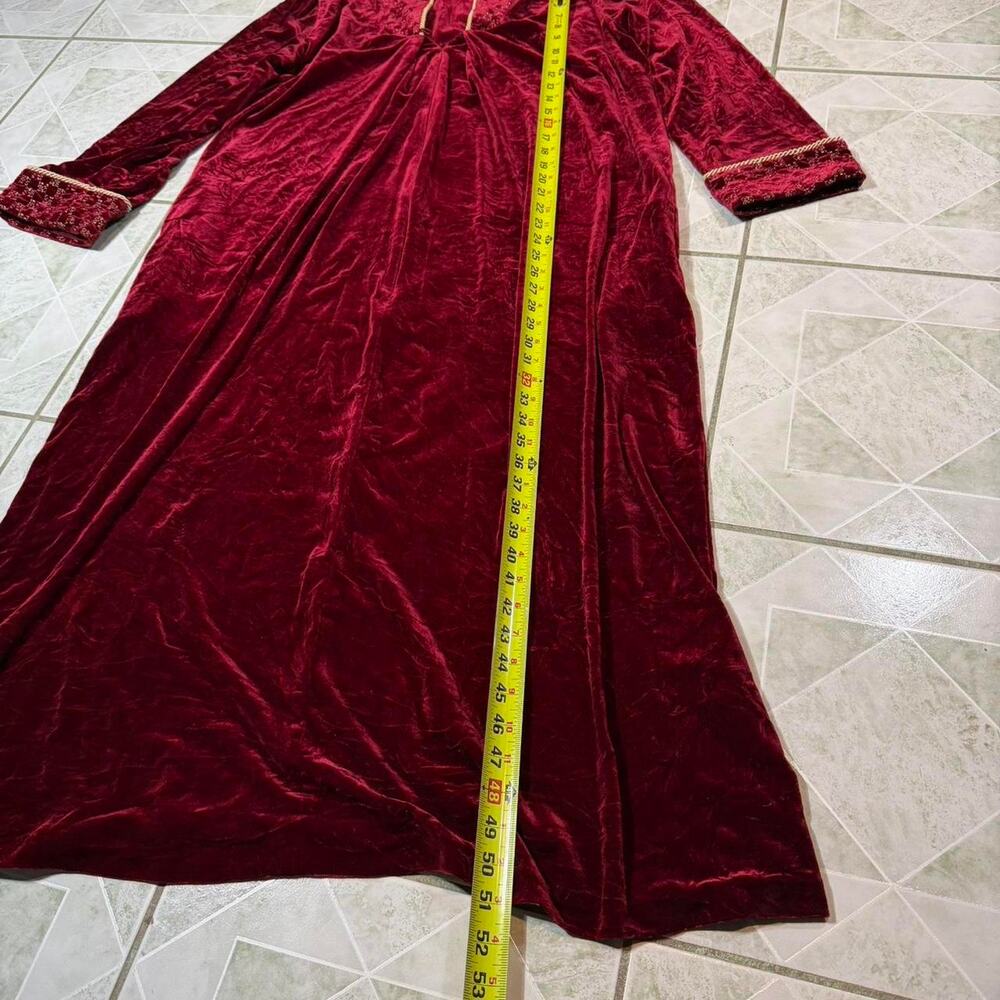 Adonna vtg renaissance‎ robe burgundy - Picture 5 of 7